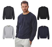 Iron Mountain IMSWT205 vêtements de travail Sweat-shirt ras du cou anti-boulochage en polaire douce pour homme, Marine, S