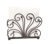 Iron Napkin Holder for Table - Heavy Duty 300g Napkin Stand for Kitchen, Dining Table - Rustic Paper Napkin Dispenser Boîte de mouchoirs(Bronze)