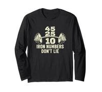 Iron Numbers Don’t Lie Strength Training Motivation Manche Longue