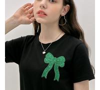 Iron On Bow Patch - Applique décorative latérale, accessoire en tissu mignon, embellissement thermocollant, ornement de veste de sac à dos de vêtements | Artisanat de mode pour filles et femmes, améli