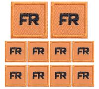 Iron On Patches 10pcs FR Patches pour les vêtements de remplacement de vêtements Patch Set Fer sur 1x1 Fr Funny DIY Sticker for Jeans Vestes Backpacks