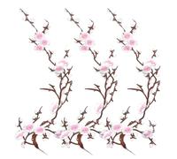 Iron On Patches Cherry Blossom Embroidery For Jeans Bags Hats (#C (3Pcs))