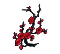 Iron On Patches - Embroidered Plum Flower Repair Patch For Jackets