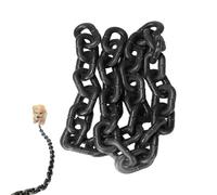 Iron Paw Chain Leash, Lightweight Big Leash for Small Dog Funny, Plastic Imitating Chains Looks Strong and Heavy Dog/Cat Photo Props, 4.9/6.5/9.8ft (Black,L*3m)