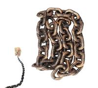 Iron Paw Chain Leash, Lightweight Big Leash for Small Dog Funny, Plastic Imitating Chains Looks Strong and Heavy Dog/Cat Photo Props, 4.9/6.5/9.8ft (Bronze,M*3m)