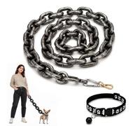 Iron Paw TouchLink Leash, Correa Divertida Para Perros (Argento,S-2m)