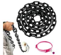 Iron Paw TouchLink Leash, Funny Dog Leash Chain (Black,S-2m)