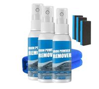 Iron Powder Remover Spray, Multi-Functional Quick-Acting Rust Removal Spray for Tools, Car, Hardware (30ML,3Pcs)