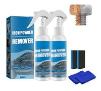 Iron Powder Remover Spray, Spray éliminateur De Particules De Fer Pour Voiture, Nettoyant Anti-Poussière De Frein Pour Peinture, Jantes & Vitres (2pcs)