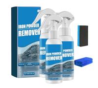 Iron Power Remover, Fast-Acting Iron & Rusts Cleaner for Most Car Wheels, Hubs, and Metal Surfaces. (3Pcs)