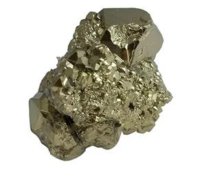 Iron Pyrite Crystal Cluster, Peru Fools Gold (Size : 300-400g)