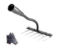 Iron Rake for Gardening and Weeding, Iron Weeding Rake 2.0, The Heavy Duty Weeding, Carbon Steel Garden Weeding, Gardening Hand Weeder Tools (6Teeth)