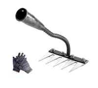 Iron Rake for Gardening and Weeding, Iron Weeding Rake 2.0, The Heavy Duty Weeding, Carbon Steel Garden Weeding, Gardening Hand Weeder Tools (5Teeth)