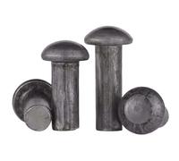 Iron Semi-round Head Solid Rivets, Round Head Drive Rivets, Diameter 3-10mm, Suitable for Factories and Home Renovations (M4*10)