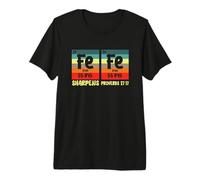 Iron Sharpens Iron Christian Guys Éléments de Tableau périodique T-Shirt Haut de Gamme