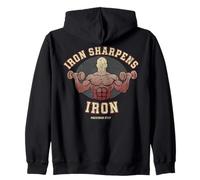 Iron Sharpens Iron Proverbs 27 17 Sweat à Capuche