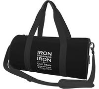 Iron Sharpens Sac de Voyage Pliable en Fer pour Bagages de Sport, Noir