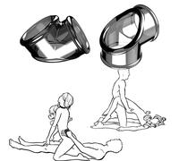 Iron-Story Anneau en Silicone Souple à Double Trou pour Homme,Gris et Transparent, Arme secrète pour Homme, Plus Puissant, délai Plus Long