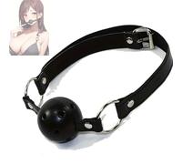 Iron-Story Boule noire avec bandes de cuir, accessoires pour fête de célibataire