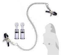 Iron-Story Ensemble d'accessoires de chaîne de Clip de chaîne en métal argenté avec 1 Paire de ventouses