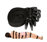 Iron-Story Nylon B`D`S-M Boňdàgé Ceinture de Yoga Douce et Confortable de 7 pour débutant