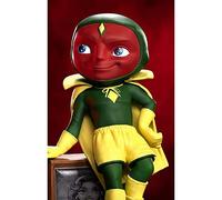 Iron Studios Figurine Mini Co. Vision WandaVision Halloween Vert 19 cm Enfants