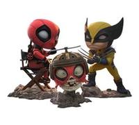 Iron Studios - MiniCo - Deadpool & Wolverine - Deadpool, Wolverine and Headpool Statue 14cm