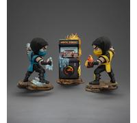 Iron Studios Mortal Kombat Mini Co. PVC Scorpion vs. Subzero Arcade Set