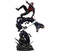 Iron Studios Statue BDS Art Scale 1/10 Miles Morales Diorama Homme Vs Méchants 32 cm