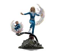 Iron Studios Statue de collection Invisible Woman and Franklin - Fantastic Four - Art Scale 1/10 Polystone Résine Multicolore 27,4 cm 27,5 cm