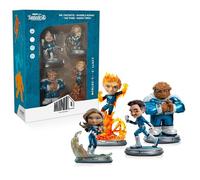 Iron Studios Statue Pack Les 4 Fantastiques (Version Métallique) : Les 4 Fantastiques Premiers Pas 20,91 cm