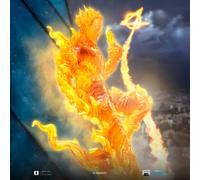 Iron Studios Statuette 1/10 Art Scale Human Torch - Les 4 Fantastiques