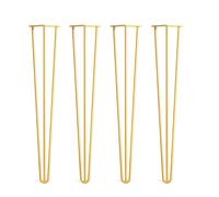 Iron Table Leg Support Furniture Office Desk Table Legs Home Furnishing Suitable for Coffee Tables Dining Tables Benches Stools(28inch（72cm）/Gold)