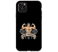 Iron Therapy Gym Workout Bodybuilding Weightlifting Lifter Coque pour iPhone 11 Pro Max