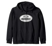 Iron Tri Wife - Triathlon Haul Cheer Kiss pour Mon triathlète Sweat à Capuche
