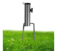 Iron Umbrella Holder Place Sand Rogn Round Round Himbrel Terrace Terrace Holder Outdoor Mémordiques Forceur Mémordial pour la pelouse de Sable Garden Compatible Parapluie