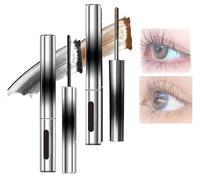 Iron Wand Mascara,3D-Doll Iron Brush Mascara,Metal Curling Iron Mascara,3D Curling Eyelash Iron Mascara (Mixed-2pcs)