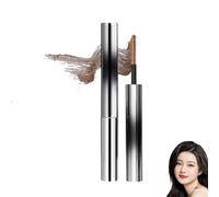 Iron Wand Mascara, New Brushless Metal Wand Mascara Black Washable Metal Mascaras,3D Curling Eyelash Mascaras, Long Lasting, Sweat-Proof, Lengthening, Quick-Drying and Reuse (Brown)