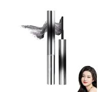 Iron Wand Mascara, New Brushless Metal Wand Mascara Black Washable Metal Mascaras,3D Curling Eyelash Mascaras, Long Lasting, Sweat-Proof, Lengthening, Quick-Drying and Reuse (Black)