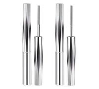 Iron Wand Mascara Tubing | 2 Pièces Volume Mascara Brosse Metal | Mascaras Brosse Metallique En Fer Lavable Noir | Waterproof Primer Mascaras Longue Tenue, Pour Épaississement Et Allongement Naturel