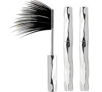 Iron Wand Mascaras, Thick And Long Curling Mascara, Waterproof Long-Lasting 3d Curling Eyelash Iron, New Brushless Metal Wand Mascara Black Washable Metal Mascaras(2pcs)