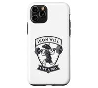 Iron Will Like a Bull : art de la force motivante Coque pour iPhone 11 Pro