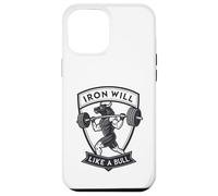 Iron Will Like a Bull : art de la force motivante Coque pour iPhone 12 Pro Max