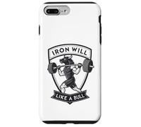 Iron Will Like a Bull : art de la force motivante Coque pour iPhone 7 Plus/8 Plus