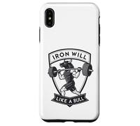 Iron Will Like a Bull : art de la force motivante Coque pour iPhone XS Max