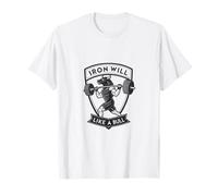 Iron Will Like a Bull : art de la force motivante T-Shirt