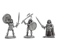 IRON WIND METALS Lot de 3 boucliers nains - 100 % étain sans plomb - Miniatures fantastiques classiques pour jeux de table de 28 mm - Fabriqué aux États-Unis - RAL Partha Miniatures