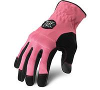 Ironclad Tuff Chix TCX Gants de travail pour femme, conçus pour les mains des femmes, coupe performante, durables, lavables en machine, (1 paire), taille L - TCX-24-L, rose