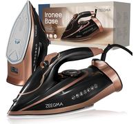 Ironee Base Fer À Repasser Filaire Avec Revêtement Céramique 3100 W,40 G/Min À Sec Et À Vapeur,Réservoir Autonettoyant De 320 Ml,Fonction Auto-Nettoyage,Anti-Goutte Et Anti-Calcaire