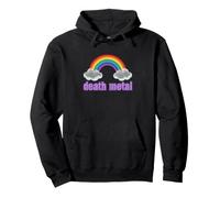 Ironic Death Metal Arc-en-Ciel Sarcastique Sweat à Capuche